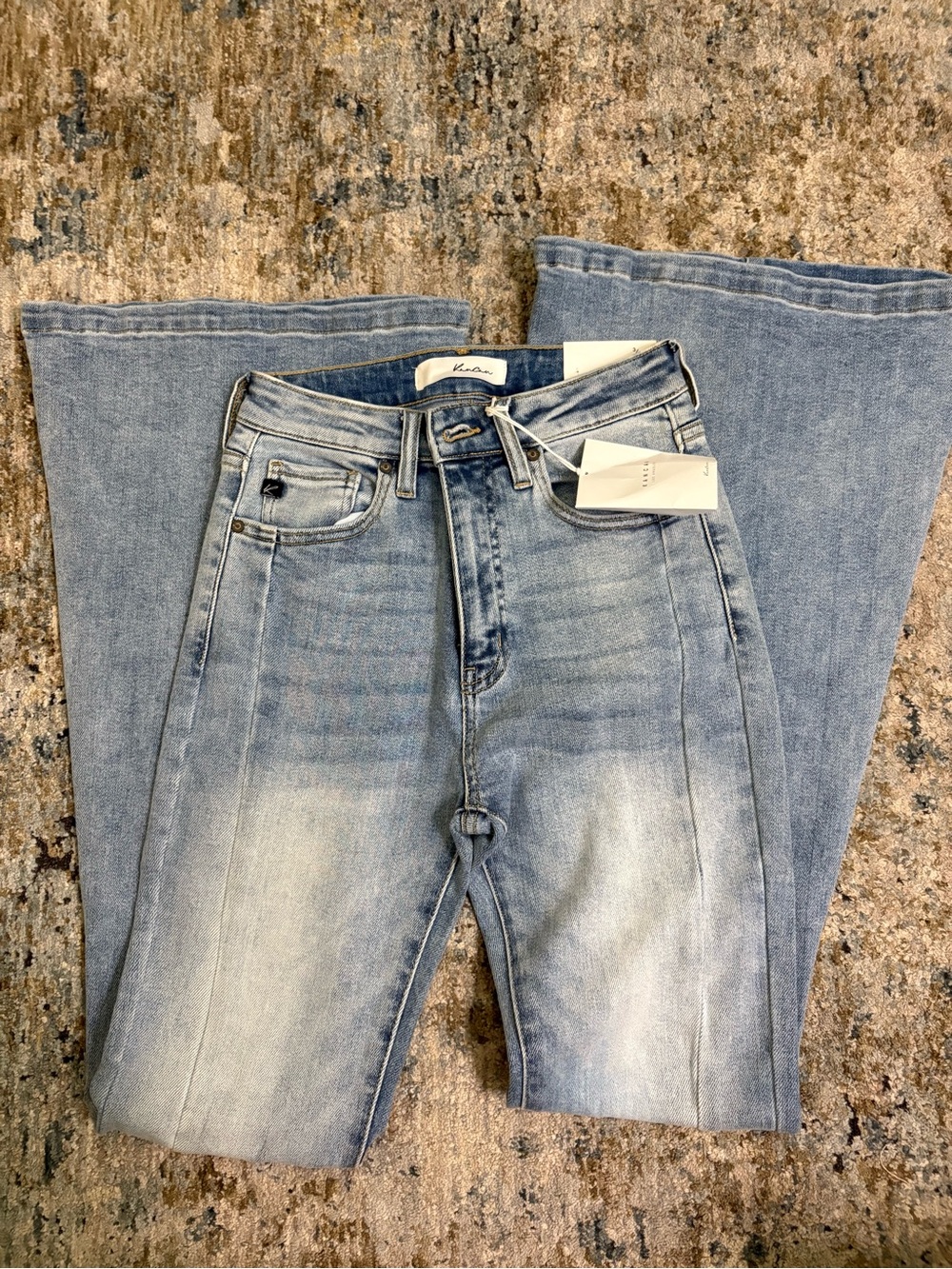 Light Blue High-Rise Flare Jeans